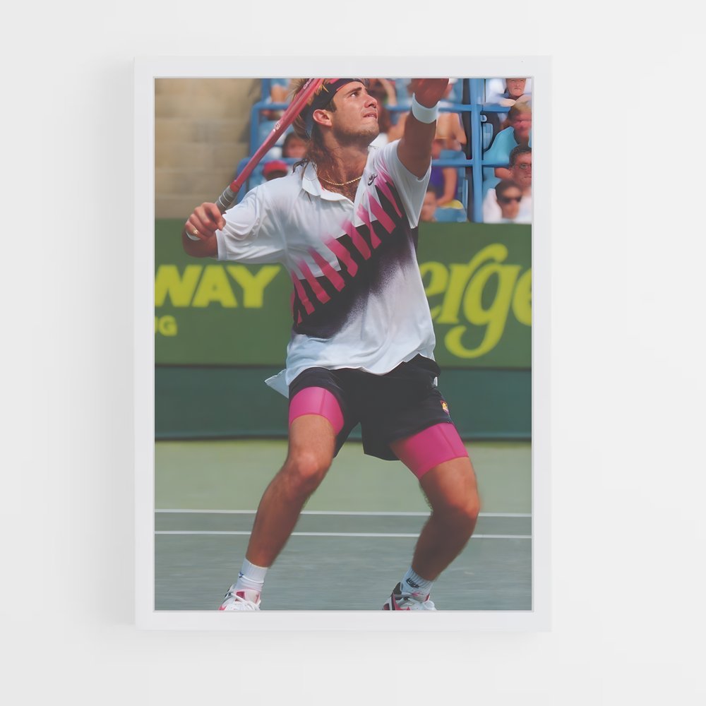 Poster agassi de hommage – affiche Tennis (vue 3)